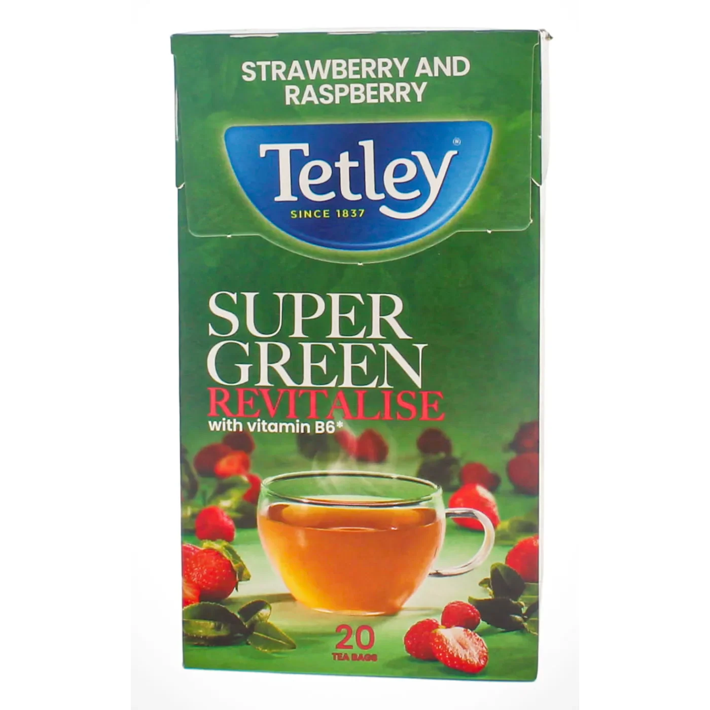 Tetley Super Green Tea - Revitalise Green Tea IMPORTED for Energy and Wellness