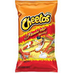 Cheetos Flamin Hot Crunchy Snacks - Cheese Flavoured, 226.8g (Pack of 02)