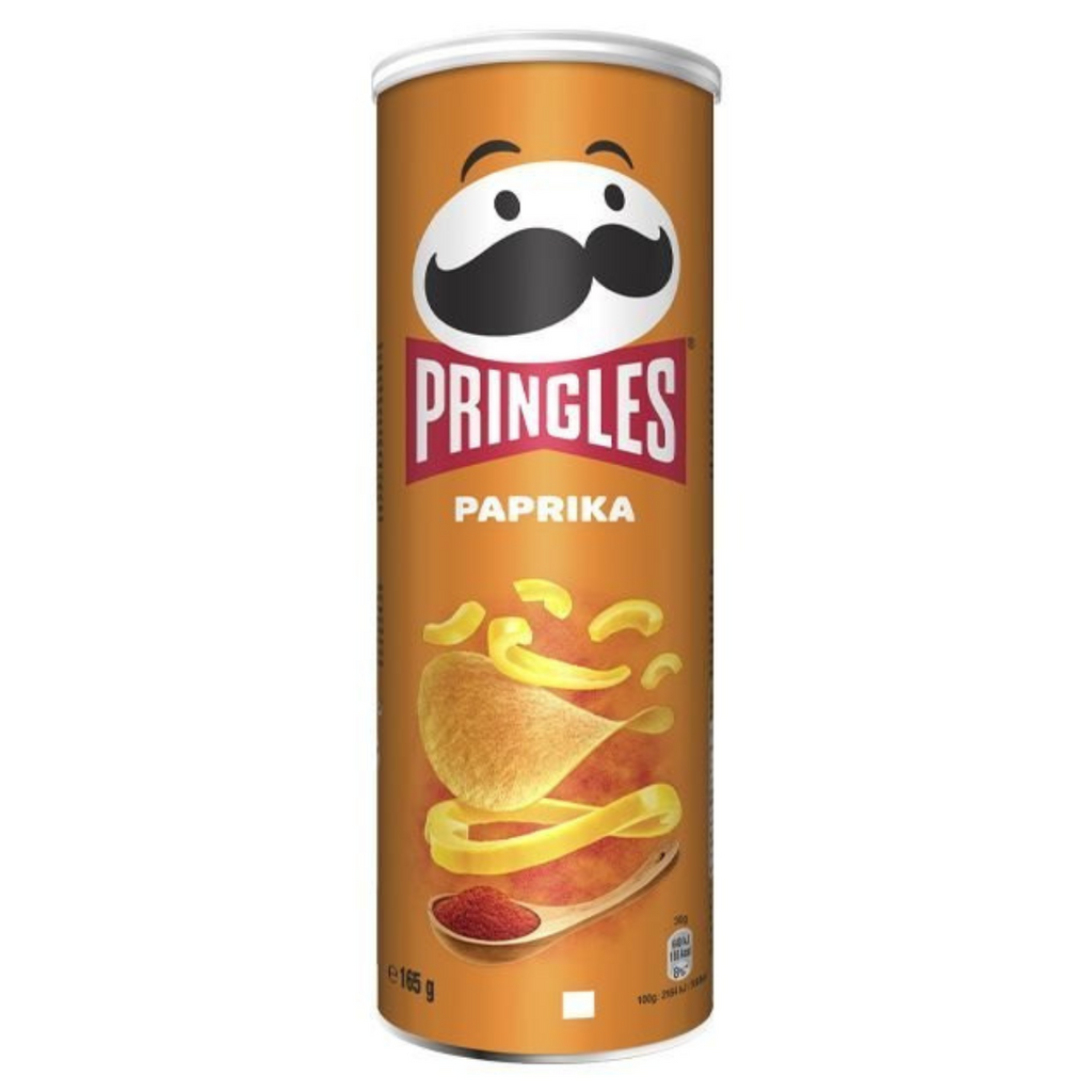 Pringles Paprika Chips 165g - Bold Flavor in Every Crunch