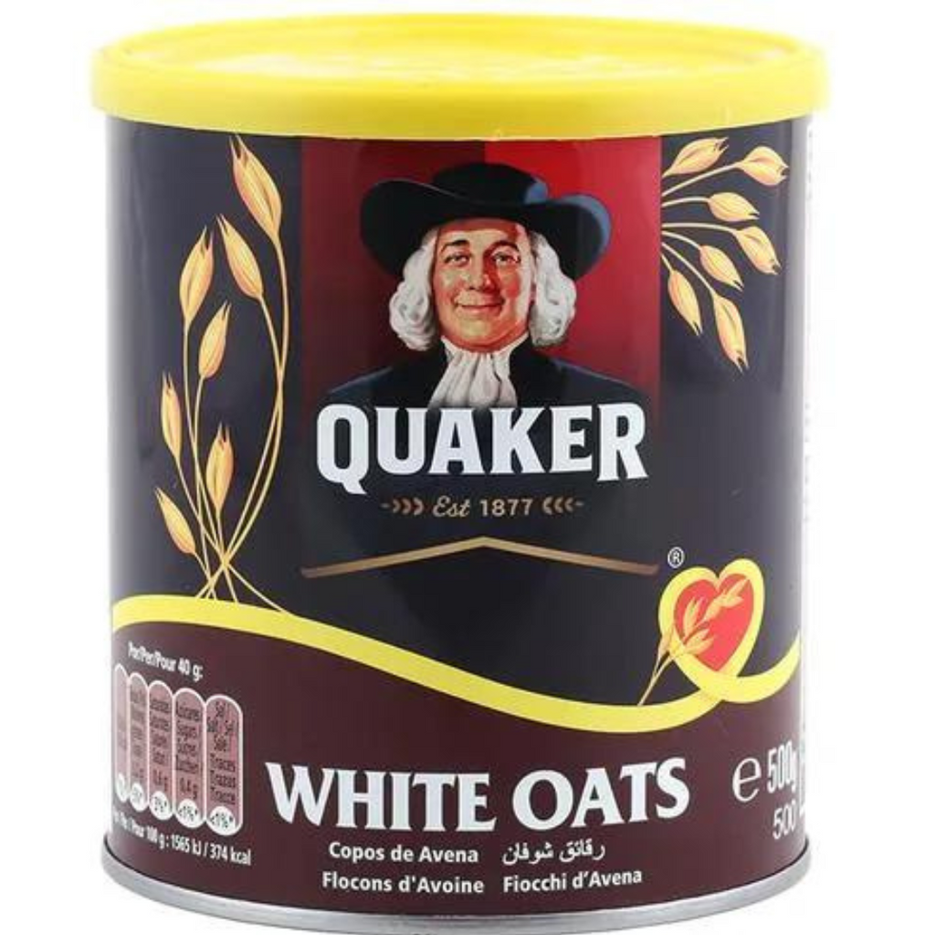 Quaker White Oats 500g - Nutritious Whole Grain Breakfast Option