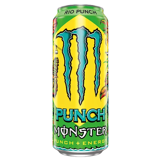 Monster Energy Drink Rio Punch 500 ml (UK) ( pack of 2 )