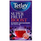Tetley Super Fruit Boost Green Tea - Imported Refreshing Blend