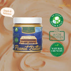 Natural Crunchy Peanut Butter 340 gm - 100% Peanuts, No Added Sugar & Salt, Unsweetened Crunchy, 26 gm Protein