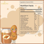 Natural Crunchy Peanut Butter 340 gm - 100% Peanuts, No Added Sugar & Salt, Unsweetened Crunchy, 26 gm Protein