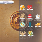 Natural Crunchy Peanut Butter 340 gm - 100% Peanuts, No Added Sugar & Salt, Unsweetened Crunchy, 26 gm Protein