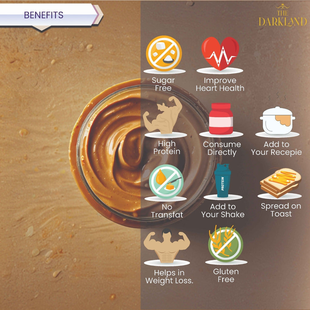 Natural Creamy Peanut Butter |340 gm| NO ADDED SUGAR & SALT | 100% PEANUTS | UNSWEETNED CRUNCHY | 26 GM PROTEIN