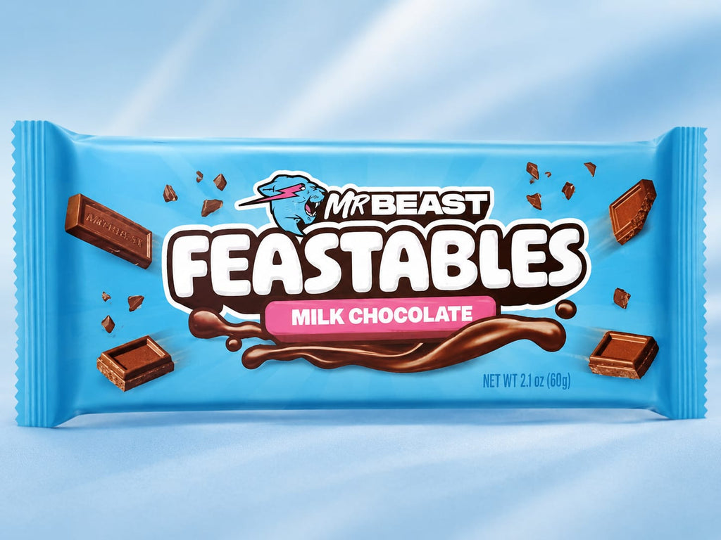 Mr Beast Milk Chocolate Bar 60g Premium Feastables Chocolate