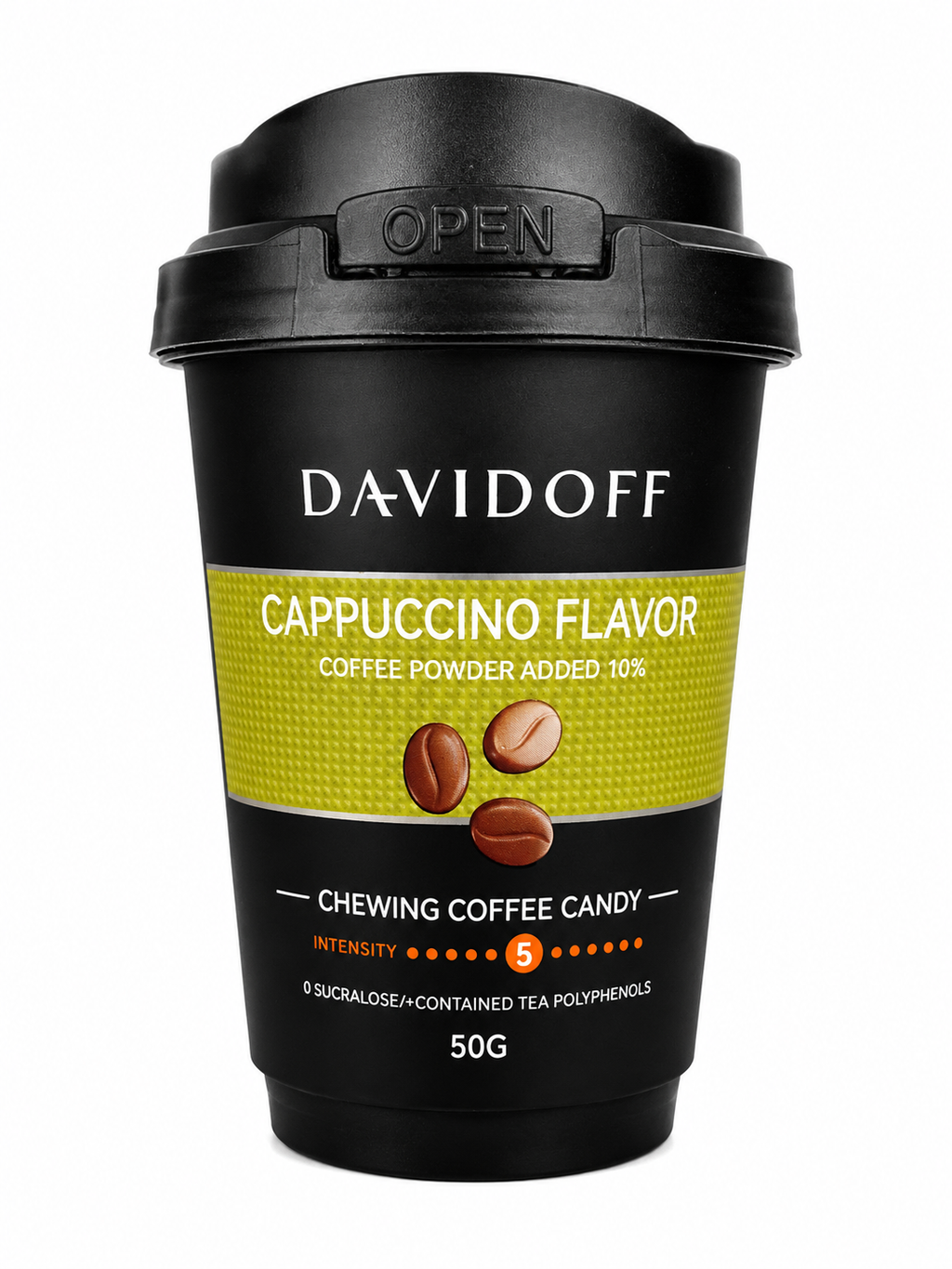 Davidoff Coffee Chewy Candy, Cappuccino Flavor, 50g (Pack of 02) (Germany)