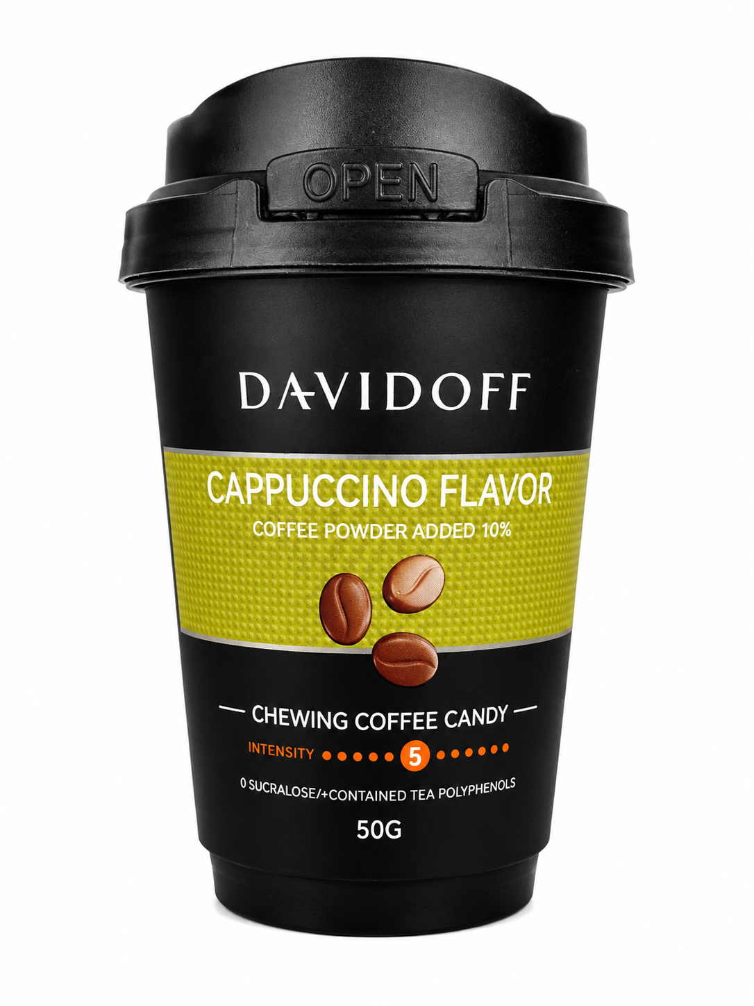 Davidoff Coffee Chewy Candy, Cappuccino Flavor, 50g (Pack of 02) (Germany)