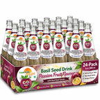 American Delight Basil Seed Drink with Passion Fruit Flavor | Pack of 24 x 300ml Ready to Serve