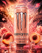Monster Energy Drink Ultra Peachy Keen 500 ml ( pack  of 2)