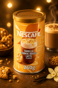 Nescafe Vanilla Cookie Dough Latte Flavour Instant Coffee Dessert Edition 260g (Pack of 02)