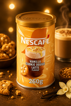 Nescafe Vanilla Cookie Dough Latte Flavour Instant Coffee Dessert Edition 260g (Pack of 02)