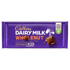 Cadbury Dairy Milk Chocolate With Whole Nuts Bar 180gm (UK)