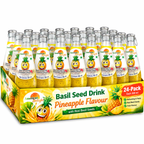 American Delight Pineapple Flavored Drink with Basil Seed - 24 Pack (300ml Each) Ready to Serve Refreshing Beverage