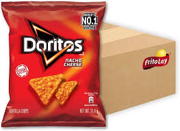 Frito Lay Doritos Nacho Cheese Snacks 31.8g - Delicious Flavor in Every Bite