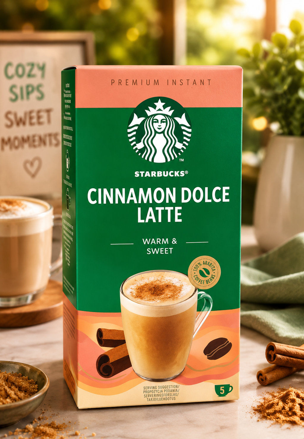 Starbucks Cinnamon Dolce Latte Sweet & Warm 117.5G Imported Coffee Mix