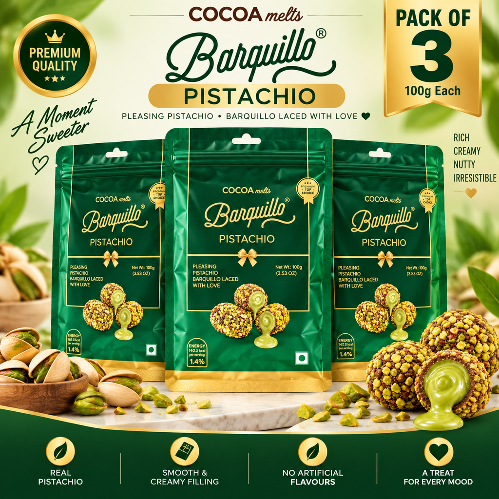 Barquillo Pistachio – Premium Pistachio Delight  100 g( UAE) Pack of 3