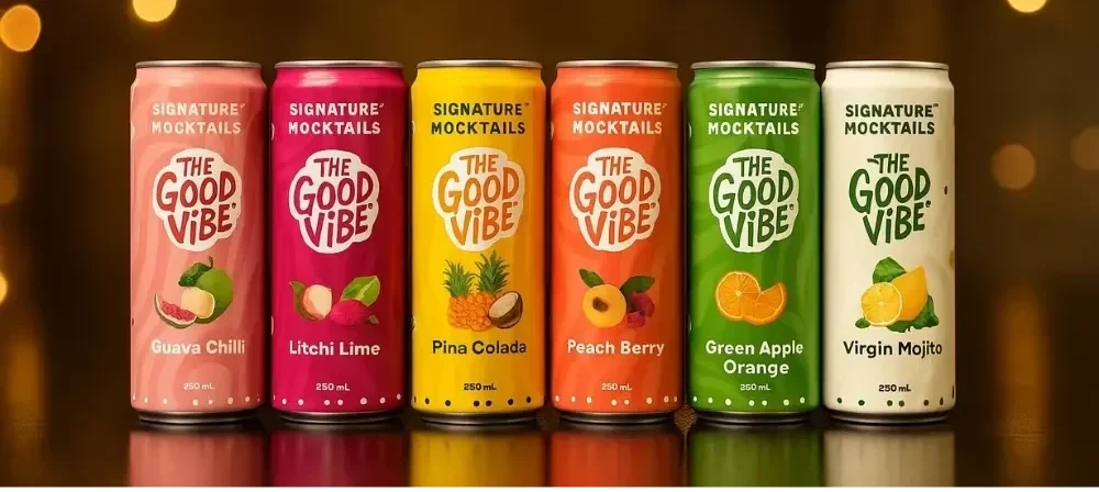 The Good Vibe Litchi Lime Signature Mocktail | 250 ML ( pack of 24)