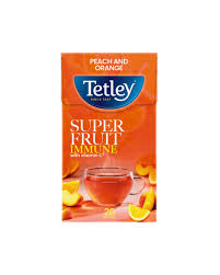 Tetley Super Fruit Green Tea - Immune-Boosting Imported Blend