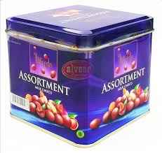 Alfredo Assortment Milk Chocolates Mix Nuts Nuttiess Gift Tin Box 105g (From Malaysia)