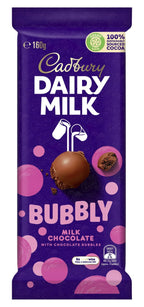 Cadbury Bubbly 87gm UK Milk Chocolate Bar with Aerated Bubbles - Delicious Cadbury Bubbly UK Chocolate